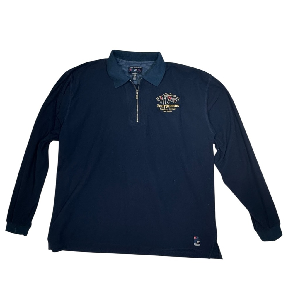 Vintage Four Queens Casino Las Vegas Quarter Zip Pullover Size‎ Large